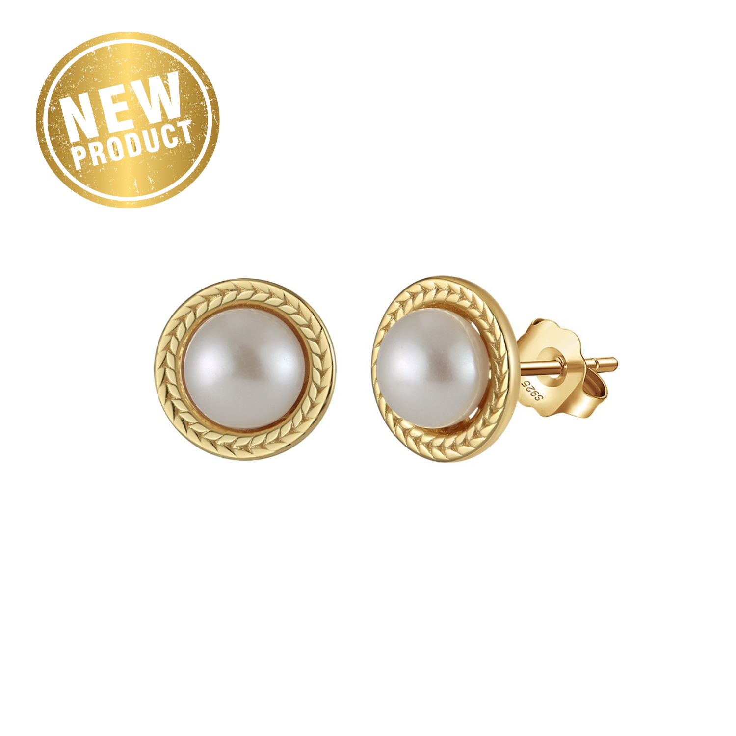 Jewellery 18ct Gold Pearl Earrings Diamond And Australian South