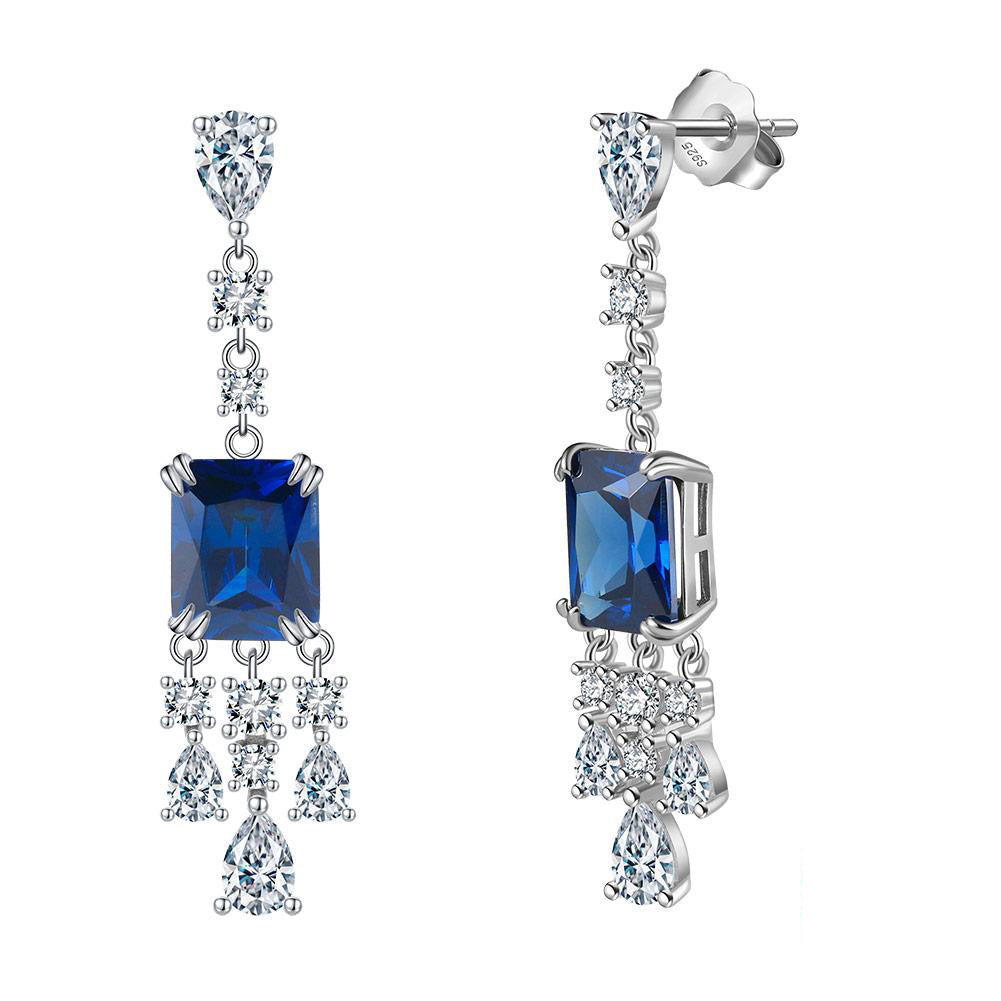 Azure Dangling Earrings