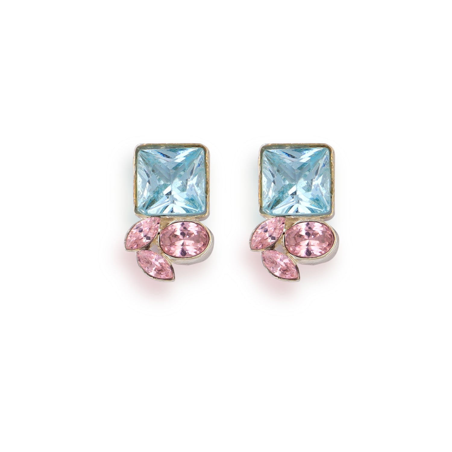 Aqua Zircon Studs