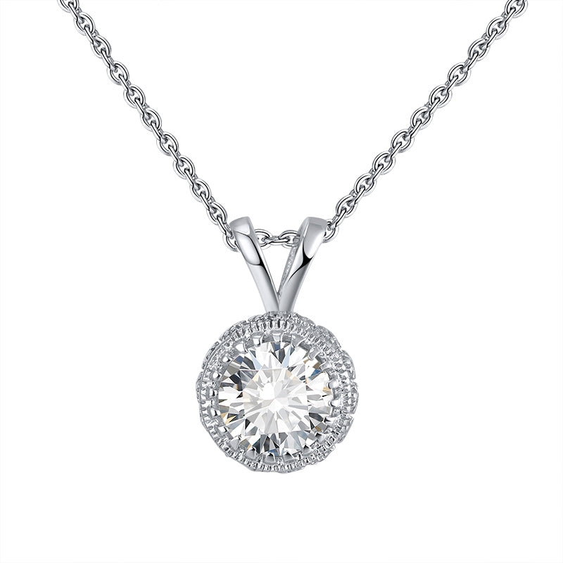 Sparkling Solitaire Pendant