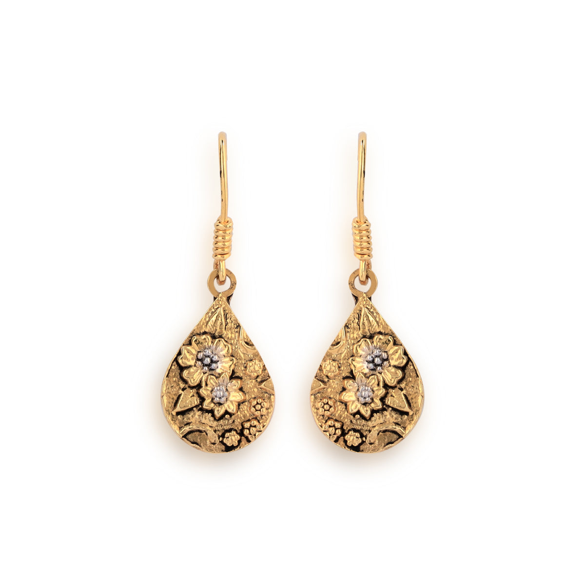 Hanging Gold drop earrings 