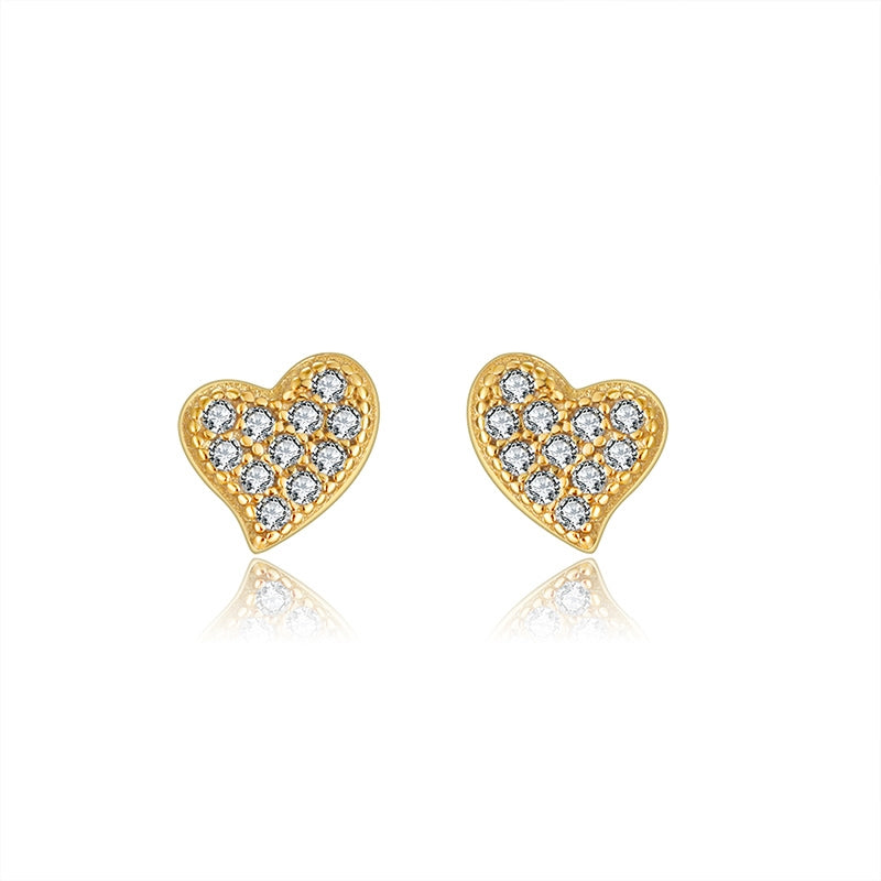Heart shaped Ear studs 