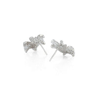 Moissanite Flower Earrings