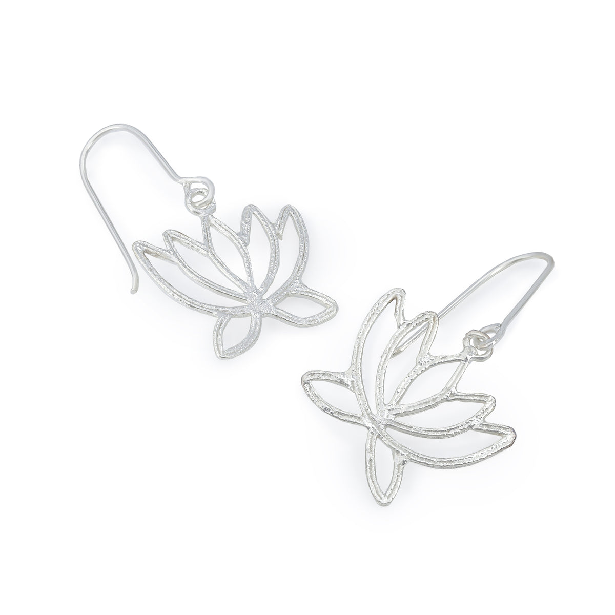 Lotus Silver Earrings