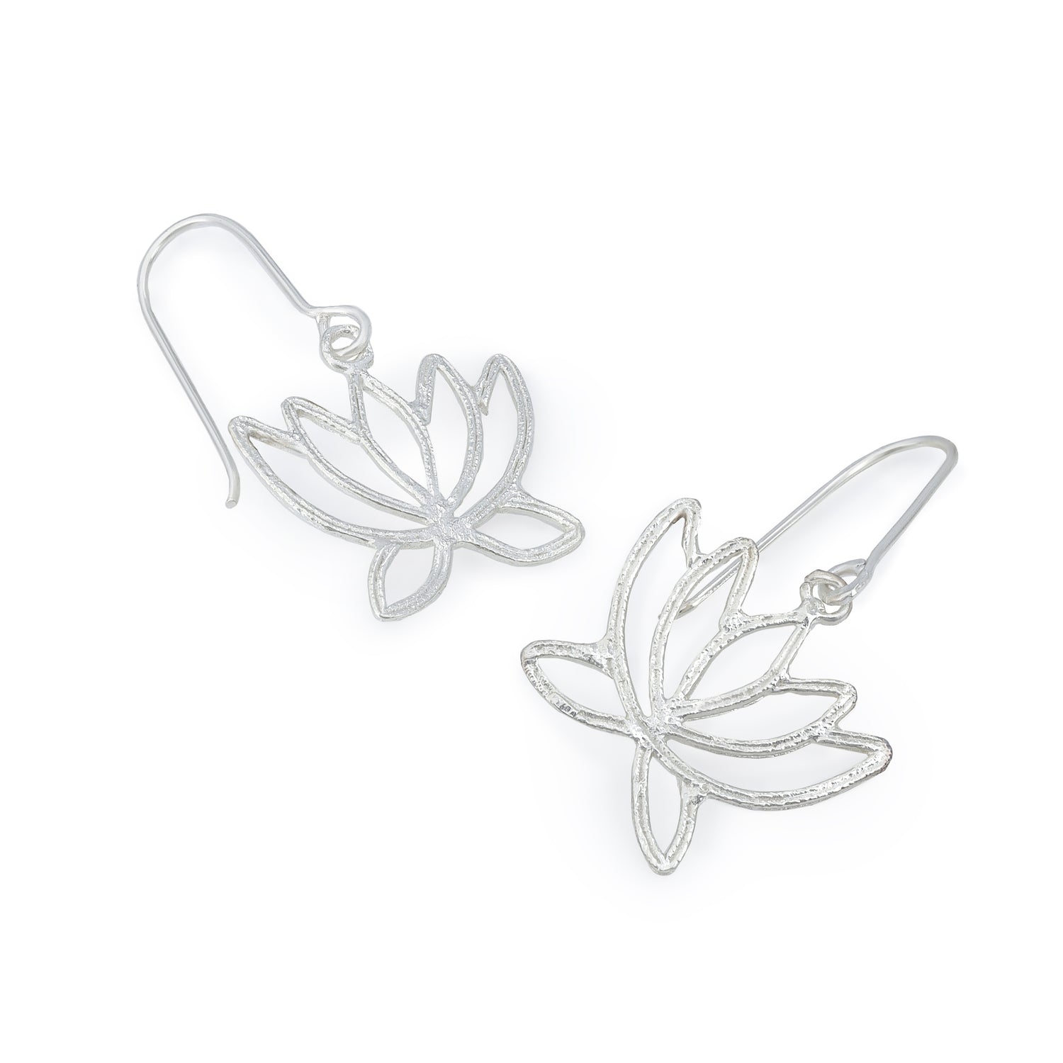 Lotus Silver Earrings
