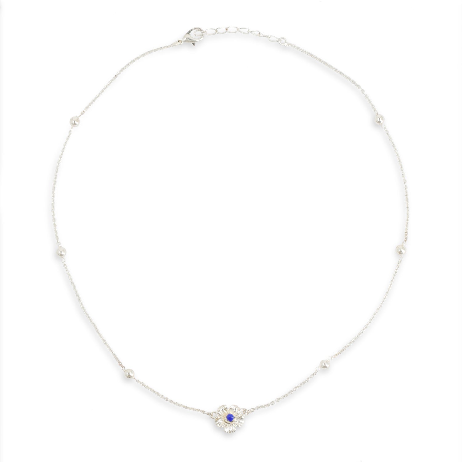 Lapis Flower Chain