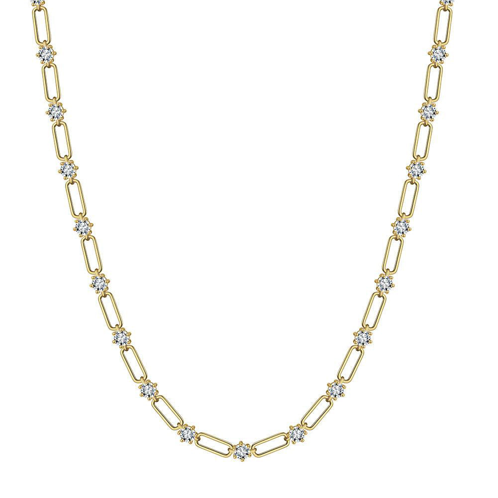 Lunaire chain necklace embellished with premium CZ