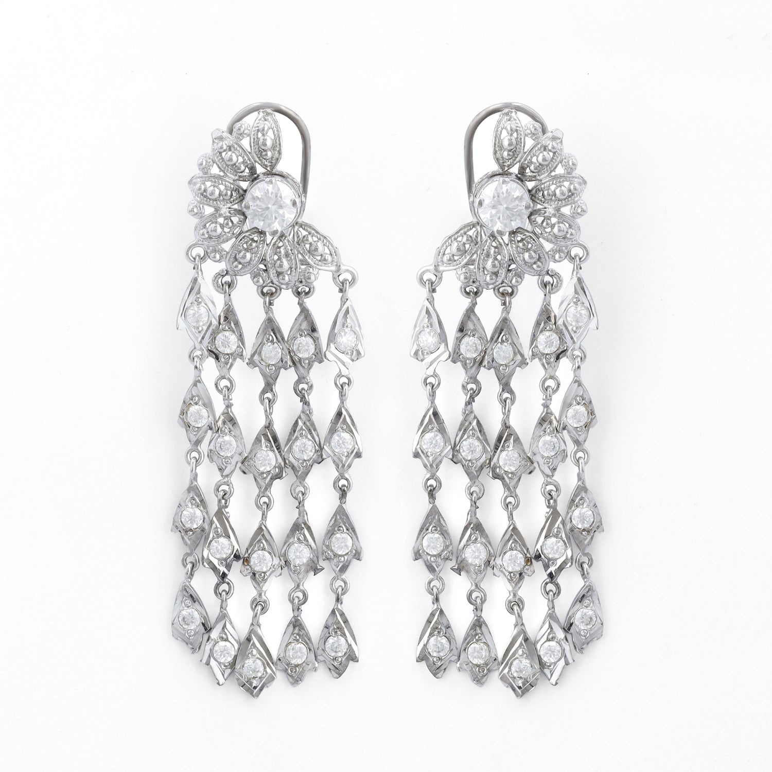 Moissanite Dangling Earrings 