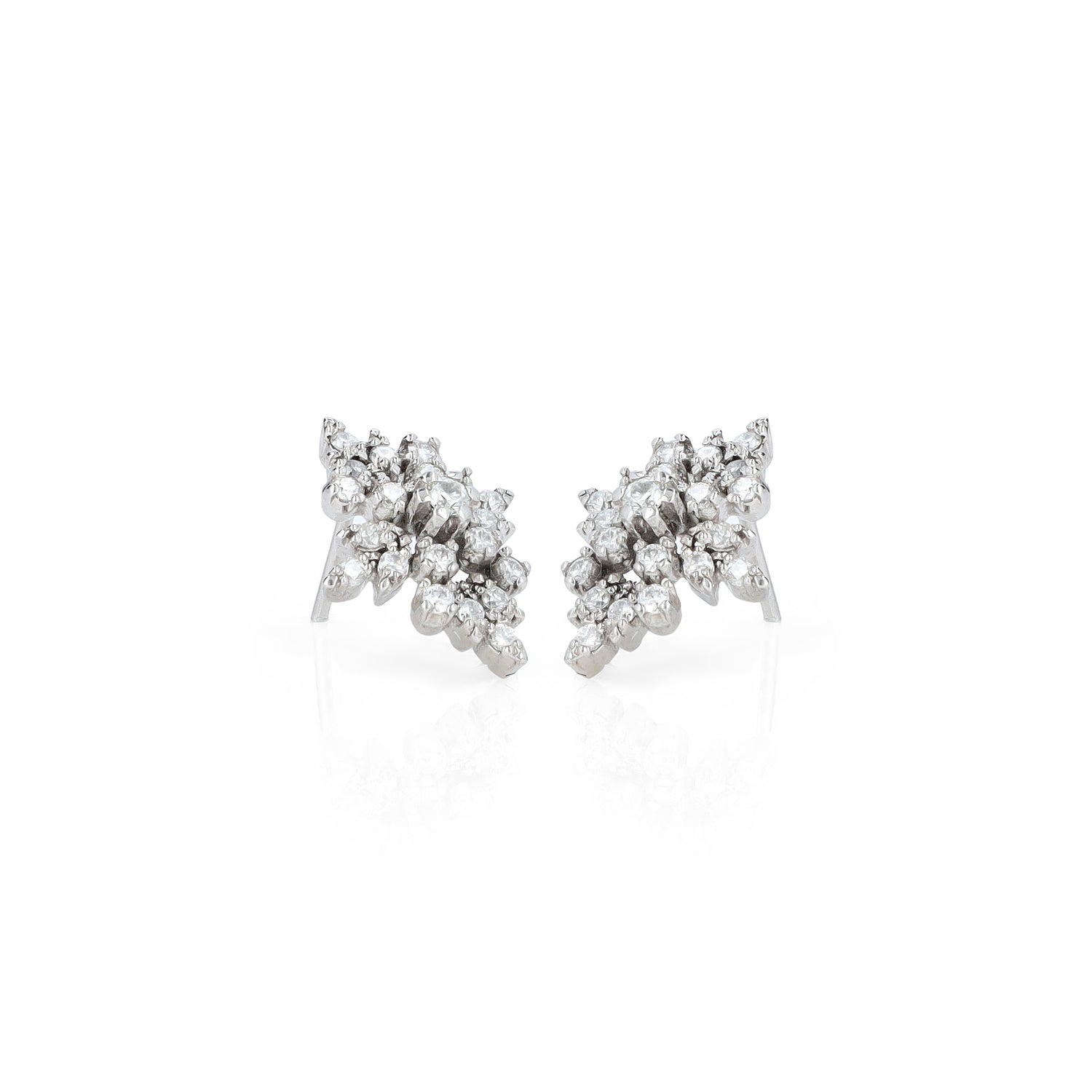 Moissanite Luxe Silver Earrings 