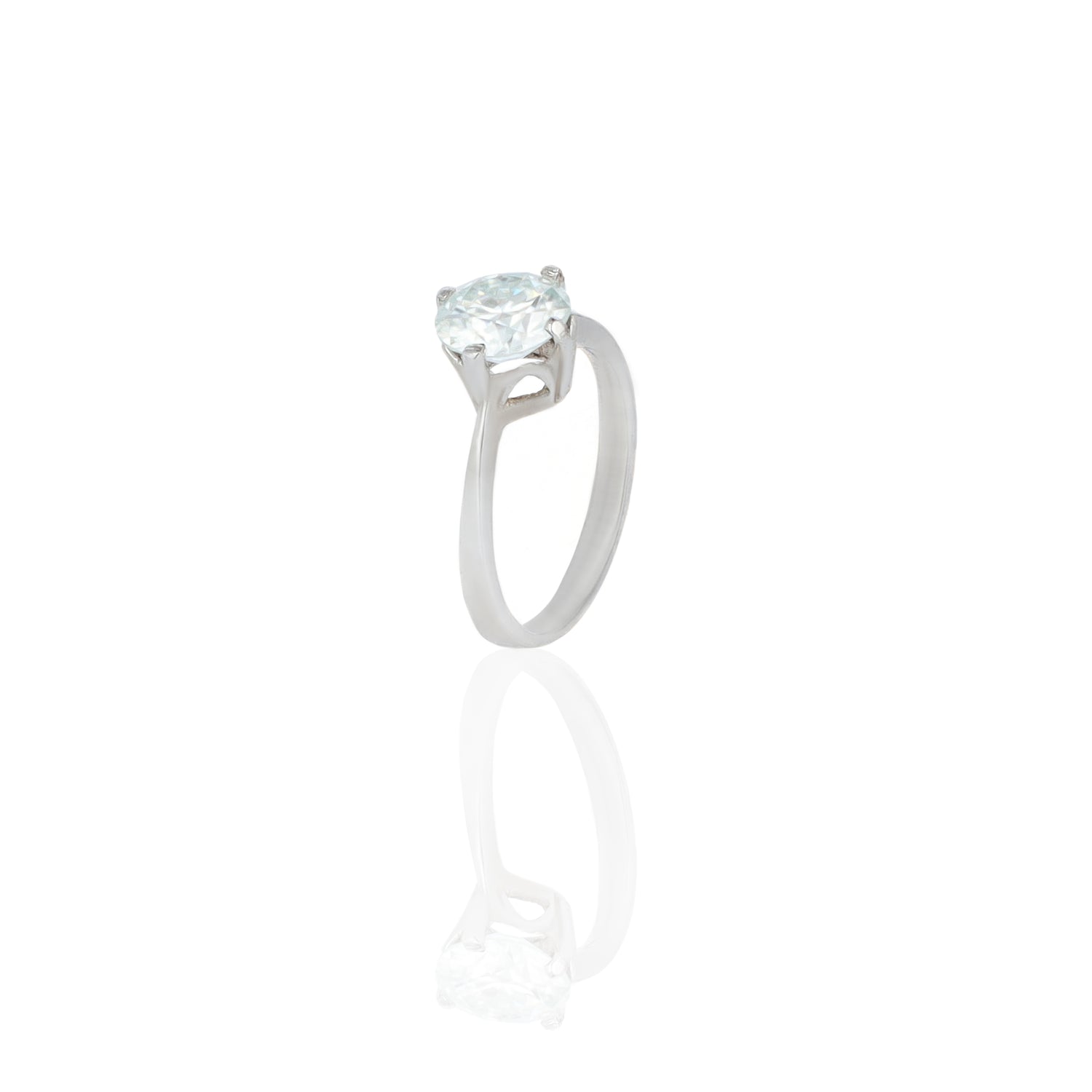 Moissanite Solitaire Ring