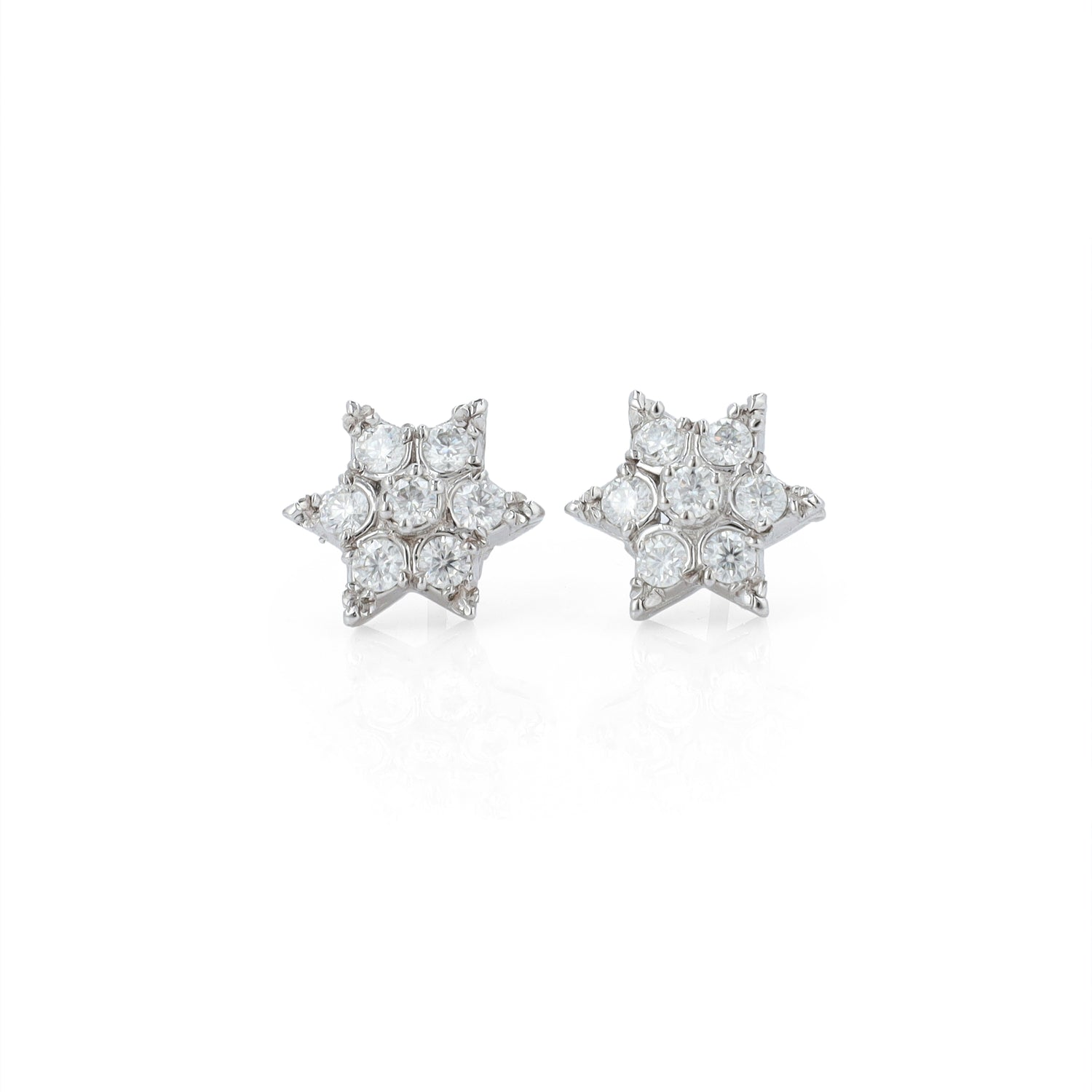 Moissanite Star Earrings 