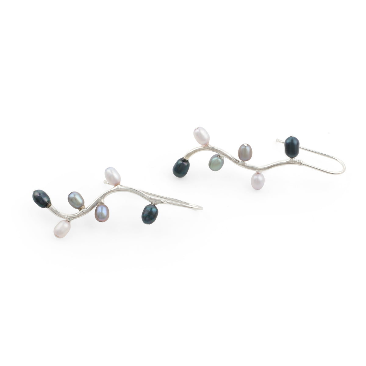 Multi color Pearl Dewdrop earring