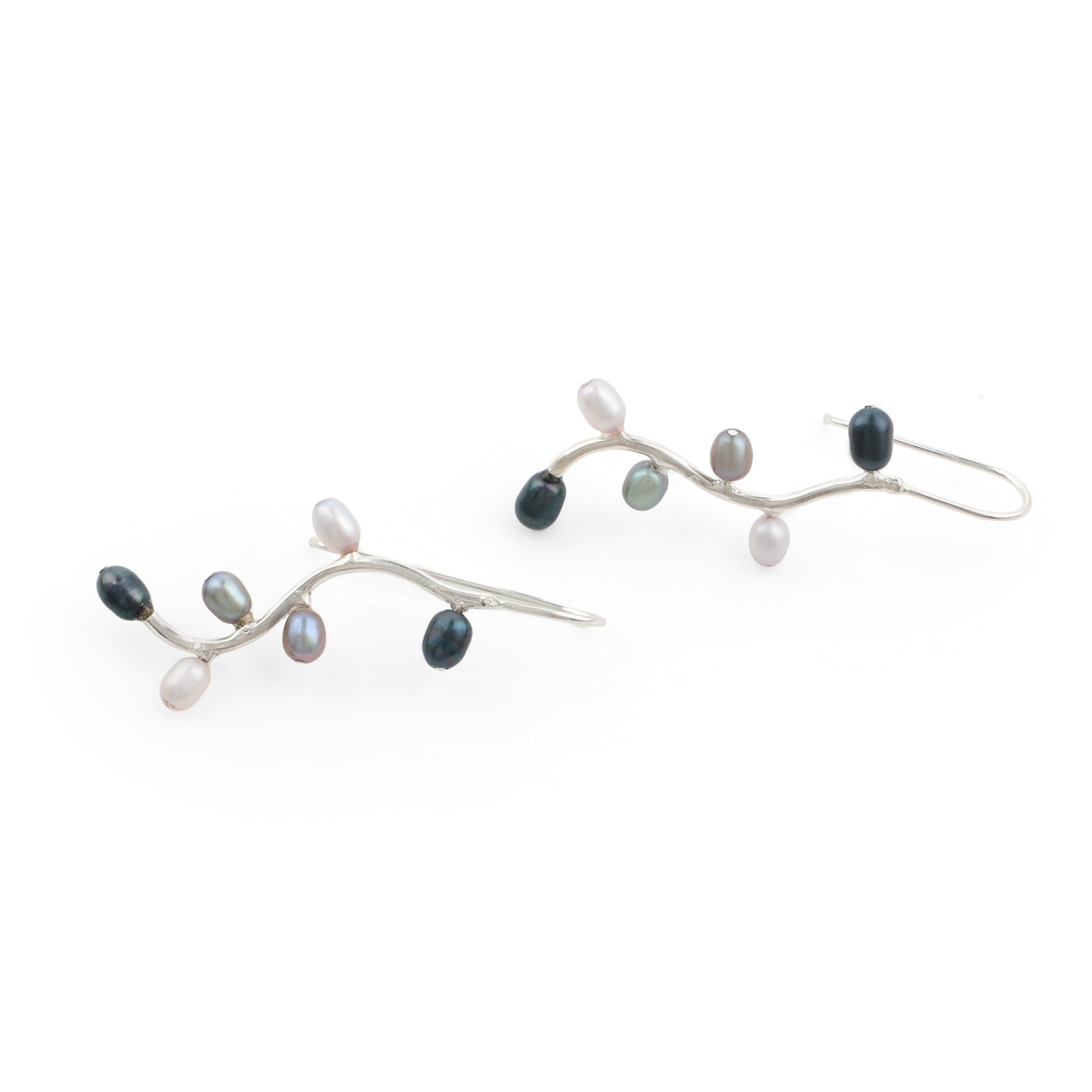 Multi color Pearl Dewdrop earring