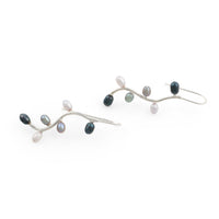 Multi color Pearl Dewdrop earring