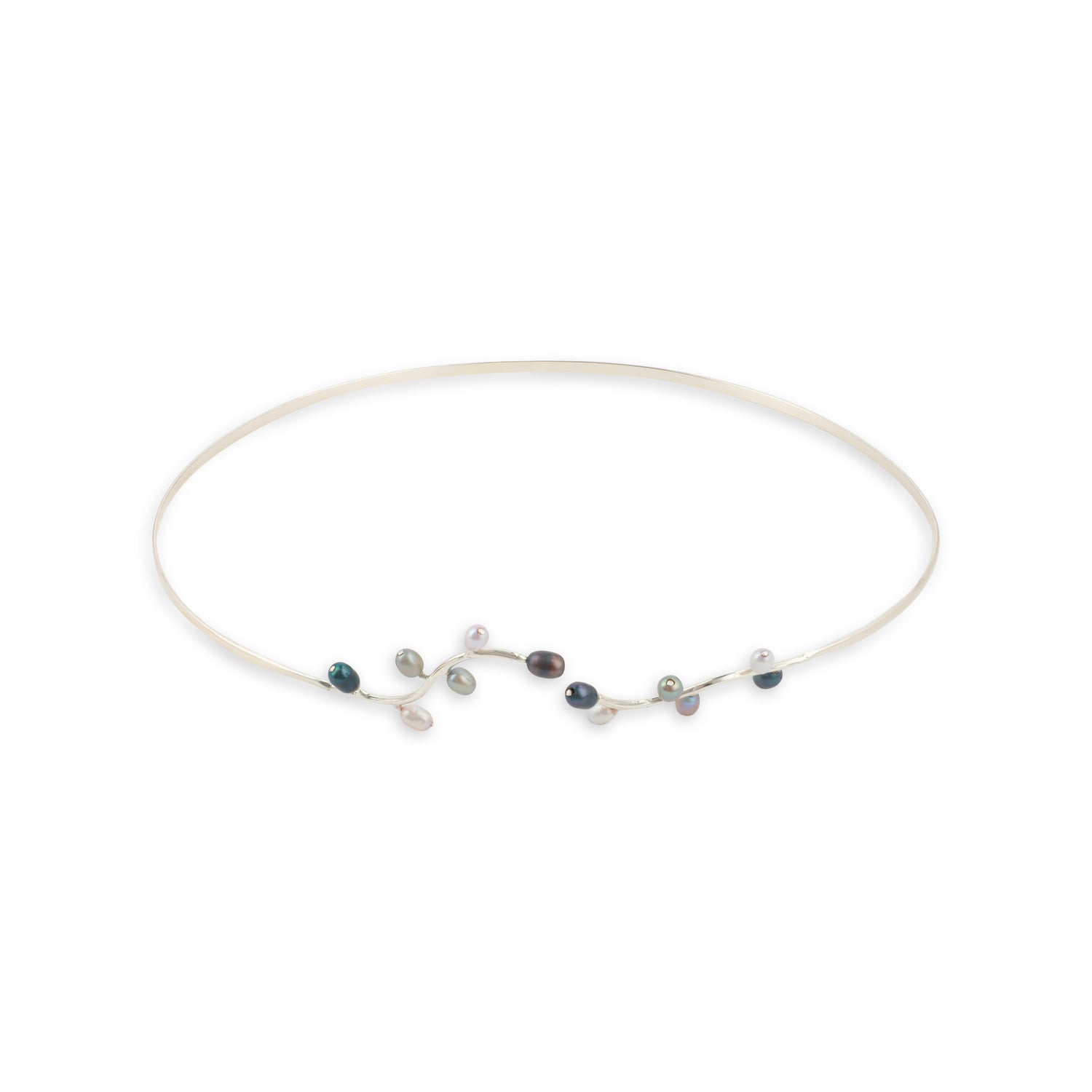 Multi colored Pearl Choker