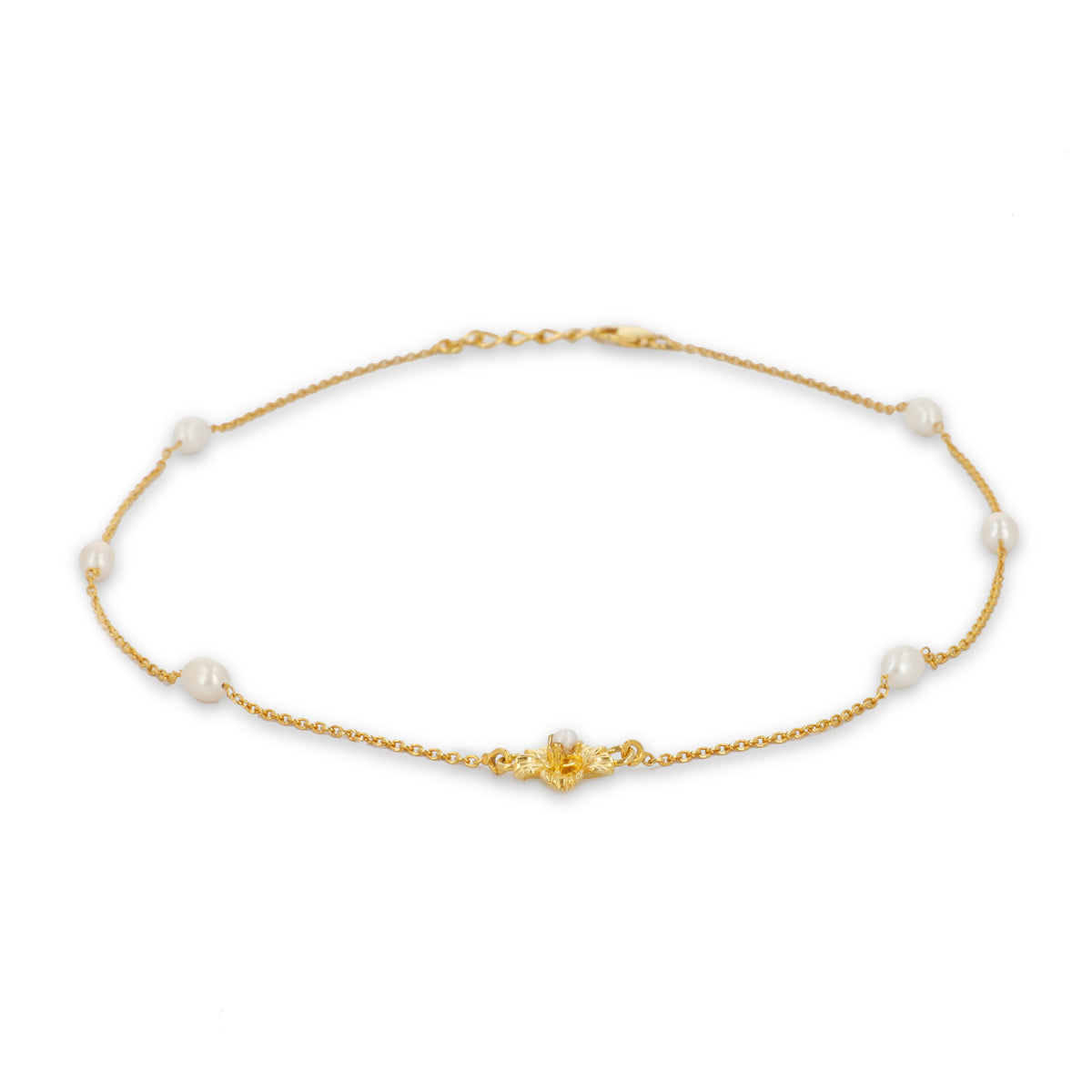 Pearl Flower Gold Chain