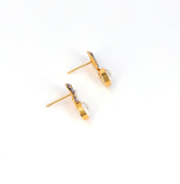 Pearl and Meenakari Ear studs 