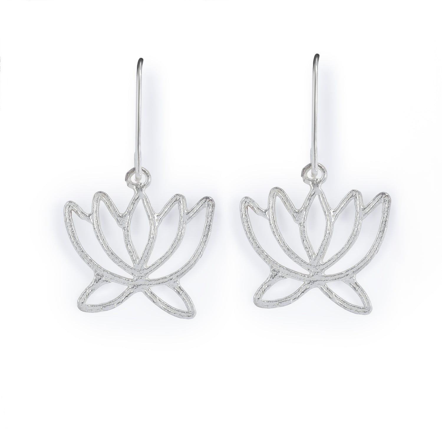 Lotus Silver Earrings