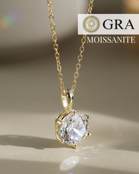 Moissanite Pendant Set