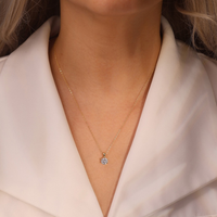 Moissanite Pendant Set